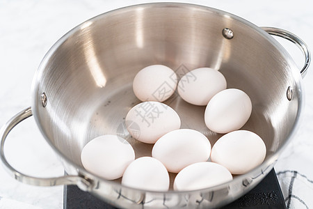 硬煮鸡蛋热水烹饪食物汤锅煮锅图片