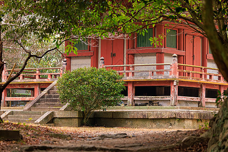 大山寺自然地上的小楼梯和红楼 建筑面积小图片