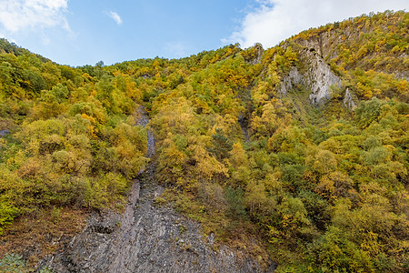 北奥塞梯高地 高加索高地 日落的光线下高山爬坡紫色绿色阳光天空山峰山脉太阳叶子旅行图片