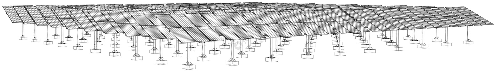 太阳能小组概念环境车站建造业框架活力工程储蓄阳光蓝图发电机图片