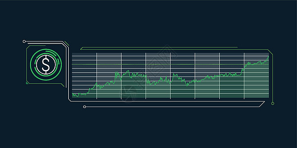 美元汇率增长的简单信息图 (单位 美元)图片