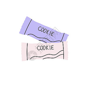 健身饼干 蛋白因饼干 健美体育漫画图标 ports设备 白色背景上孤立的Flat矢量插图图片