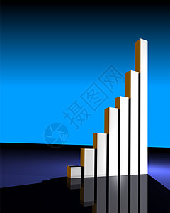 商业统计图表市场一体化紫色青色作品酒吧公司插图渲染图片
