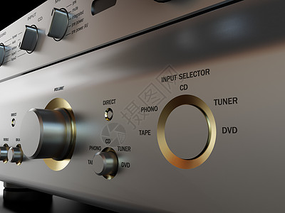 音频系统立体声音乐渲染光盘技术音乐播放器黑色按钮图片