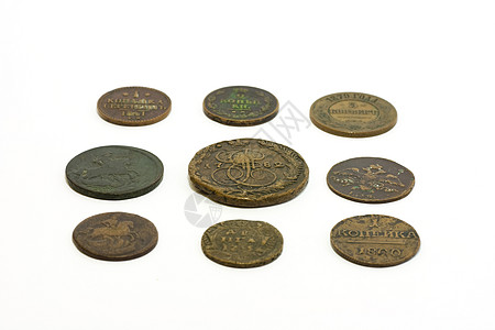 俄罗斯帝国旧硬币柱子金属个性棕色对象宝藏货币金融皇帝倒车图片
