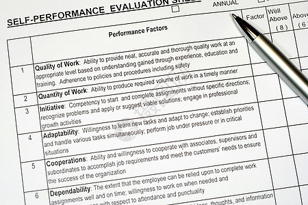 业绩评价报告(考绩报告)图片