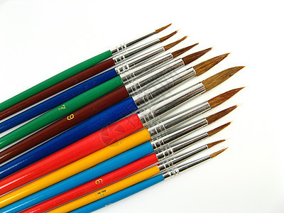 彩色画笔材料教育工作工艺课堂木头艺术想像力工具艺术家图片