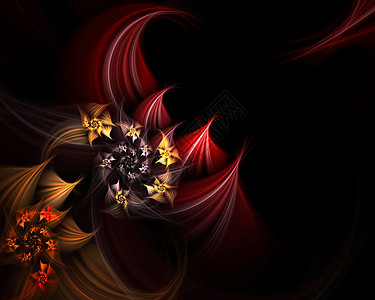 分形背景漩涡圆圈玫瑰流动螺旋艺术框架火花活力海浪图片