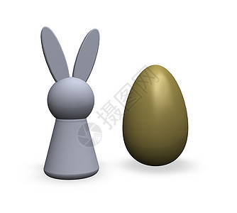 兔子兔野兔金子耳朵背景图片