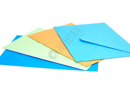 彩色信封黄色邮政白色绿色邮件蓝色图片