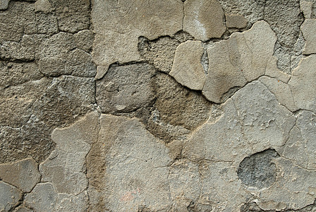 墙壁 1风化衰变原油石膏裂缝失修进站灰色棕色水泥图片