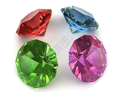 多色宝石 多种颜色宝石戒指女王钻石珠宝金子礼物玻璃奢华金光插图图片