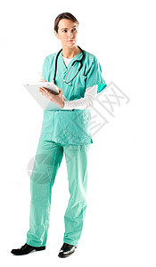 护士医生头发黑发工作保健卫生阅读医院机器冒充图片