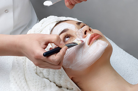 美容沙龙系列 面罩刷子女士化妆品治疗药品毛巾女孩护理卫生黏土图片