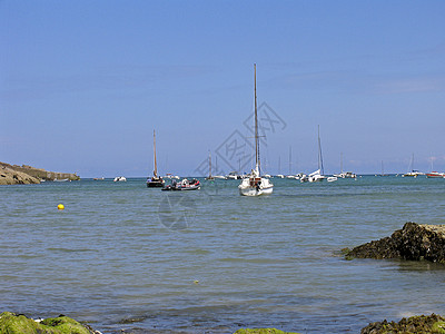 帆船 布列塔尼水手海滩海岸图片