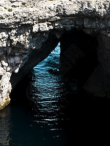 沿海洞穴假期医学海洋海岸旅行海滩悬崖石头海浪天堂图片