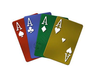 金属扑克卡插图 - 4A类图片