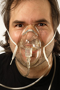氧治疗医院哮喘医疗呼吸援助疾病保健气体白色图片