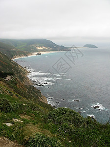 大南顶峰公园爬坡蓝色瀑布麦威海洋波浪海拔海岸图片