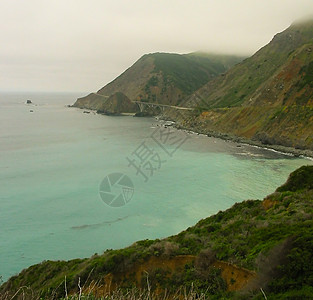 大南波浪岩石海岸顶峰蓝色爬坡海拔海洋瀑布公园图片