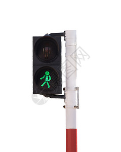 十字路口标志-绿色图片