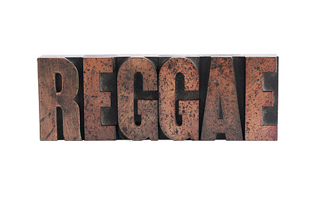 文字压缩木制型的reggae图片