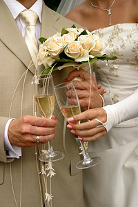 香槟杯男人玫瑰戒指气泡白色庆典玻璃套装新娘领带图片