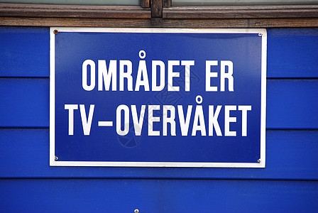 挪威标志安全金属蓝色转播电视凸轮相机背景图片
