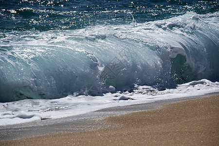 海波海浪旅行冲浪水景碰撞液体海洋泡沫蓝色冲击支撑图片
