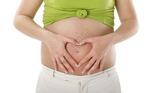 怀孕女孩身体分娩婴儿家庭肚子幸福微笑母性新生图片