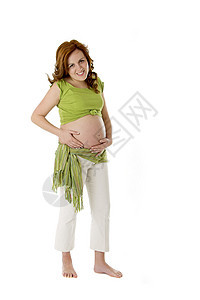怀孕女性腹部几个月微笑新生肚子父母生活母亲身体图片
