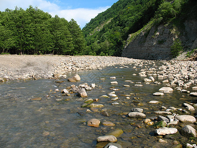 山河蓝色环境孤独天际风景全景岩石场景荒野地平线图片