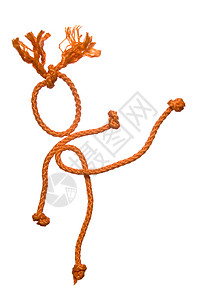拉绳子被绳子绑着的人细绳数字女士女孩电缆男人动画片缠绕男生背景