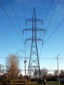 输电线路电缆电气紧张工业导体力量冒险网格电源线活力图片