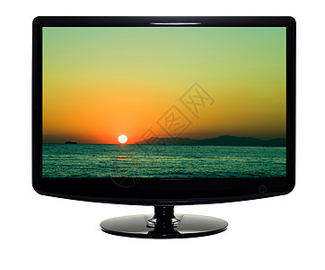 电视黑色白色娱乐剧院视频桌子桌面监视器薄膜数字化图片
