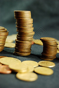 硬硬币堆货币金融收益交换投资生长现金储蓄成功金属图片