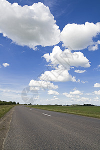 走向前景之路道路天气地平线路标白线天空风景背景图片