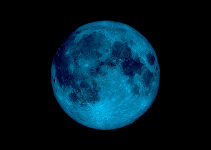 蓝月亮天空满月月光黑色天文学地球天堂创造力蓝色宇宙图片