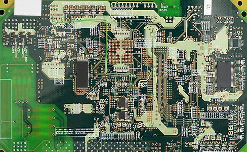 印刷电路板电脑金属木板电阻器技术生产芯片微型化电子产品物理图片