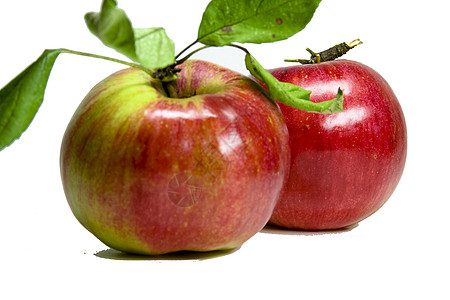 红苹果绿色小吃水果食物厨房果汁红色饮食健康饮食叶子图片
