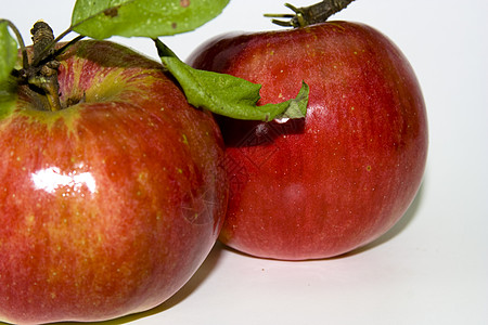 红苹果红色果汁早餐食物健康饮食绿色营养厨房小吃白色图片