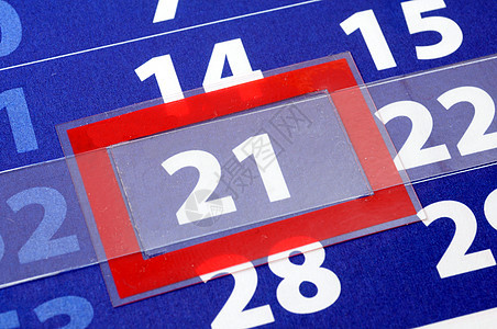 日历页数字规划师日历时间正方形商业盒子指标红色蓝色图片