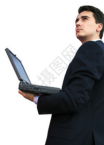 商务人士上网通讯职业人士男性成人经理电脑技术笔记本图片