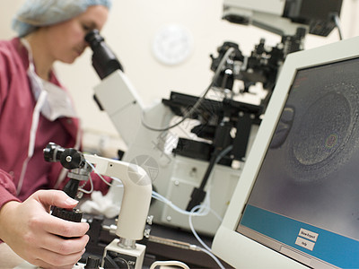 内细胞图层精子注射的植入器学渗透基因科学细胞质中年人医师女子设备生育力诊所医生程序图片