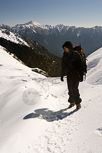 背包装器冒险远足登山者运输旅游远足者森林环境登山背包图片