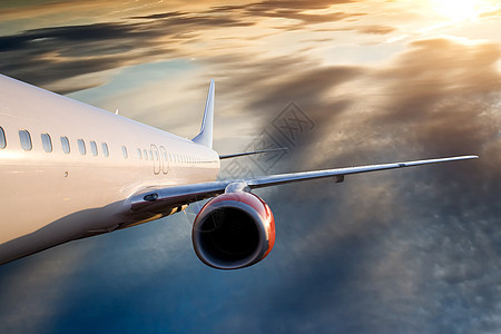 天空空中飞机商业航班风暴客机运输天气空气旅行喷射飞行图片