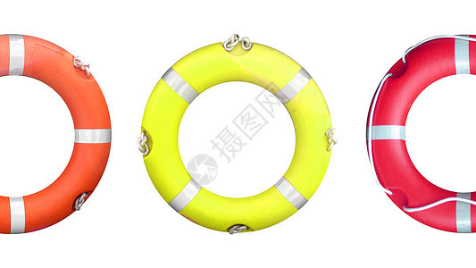 生命浮标白色黄色救生衣航海橡皮腰带帮助海洋危险旅行图片