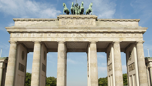 柏林纪念碑马匹雕像正方形建筑学广场书房图片