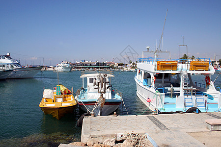 塞浦路斯拉纳卡港船运假期旅游乐趣船舶海岸运输海洋逃离工艺图片