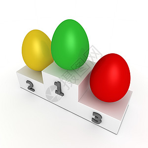 胜利podium  绿 黄 红的鸡蛋报酬插图勋章讲台仪式金子反光竞赛平台游戏图片